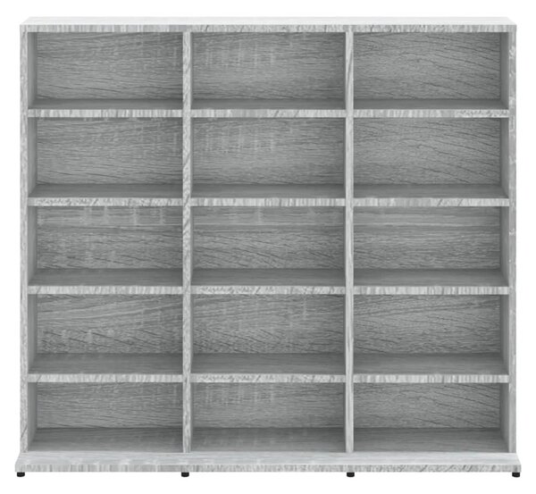 VidaXL Έπιπλο για CD Γκρι Sonoma 102x23x89,5 εκ. Επεξεργασμένο Ξύλο