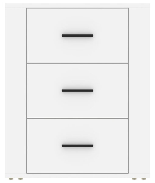 VidaXL Κομοδίνο Λευκό 50 x 36 x 60 εκ. από Επεξεργασμένο Ξύλο