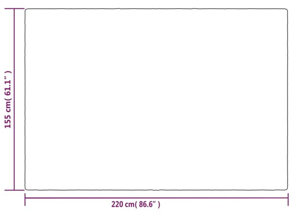 VidaXL Κουβέρτα Βαρύτητας με Κάλυμμα Γκρι 155x220 εκ. 7 κ. Υφασμάτινη