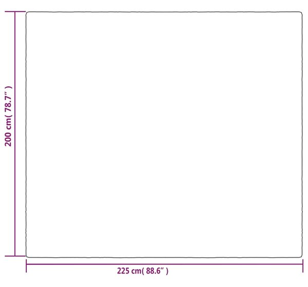 VidaXL Κουβέρτα Βαρύτητας με Κάλυμμα Γκρι 200x225 εκ. 9 κ. Υφασμάτινη