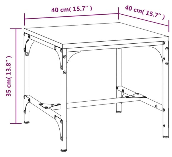 VidaXL Τραπεζάκια Σαλονιού 2 τεμ. Sonoma Δρυς 40x40x35 εκ. Επεξ. Ξύλο