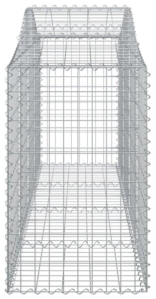 VidaXL Συρματοκιβώτια Τοξωτά 8 τεμ. 200x50x80/100 εκ. Γαλβαν. Ατσάλι