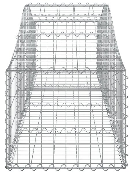 VidaXL Συρματοκιβώτια Τοξωτά 8 τεμ. 200x50x40/60 εκ. Γαλβαν. Ατσάλι