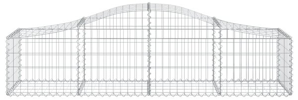 VidaXL Συρματοκιβώτια Τοξωτά 8 τεμ. 200x50x40/60 εκ. Γαλβαν. Ατσάλι