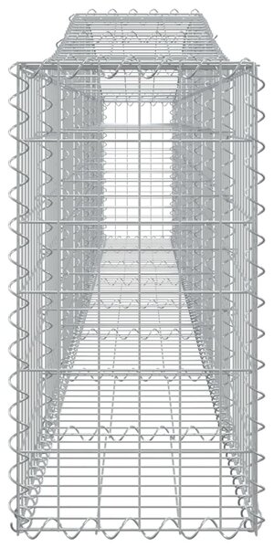 VidaXL Συρματοκιβώτια Τοξωτά 3 τεμ. 400x30x60/80 εκ. Γαλβαν. Ατσάλι