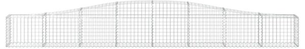 VidaXL Συρματοκιβώτια Τοξωτά 3 τεμ. 400x30x40/60 εκ. Γαλβαν. Ατσάλι