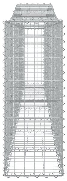 VidaXL Συρματοκιβώτια Τοξωτά 6 τεμ. 400x30x80/100 εκ. Γαλβαν. Ατσάλι