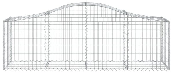 VidaXL Συρματοκιβώτιο Τοξωτό 200x50x60/80εκ. από Γαλβανισμένο Χάλυβα