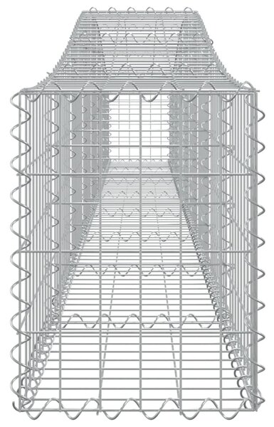 VidaXL Συρματοκιβώτια Τοξωτά 3 τεμ. 400x30x40/60 εκ. Γαλβαν. Ατσάλι