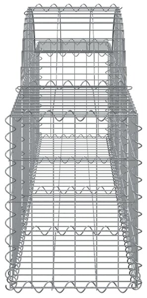 VidaXL Συρματοκιβώτια Τοξωτά 5 τεμ. 200x30x40/60 εκ. Γαλβαν. Ατσάλι