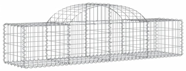 VidaXL Συρματοκιβώτια Τοξωτά 3 τεμ. 200x50x40/60 εκ. Γαλβαν. Ατσάλι