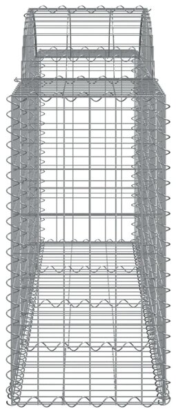 VidaXL Συρματοκιβώτιο Τοξωτό 200x50x80/100εκ. από Γαλβανισμένο Χάλυβα