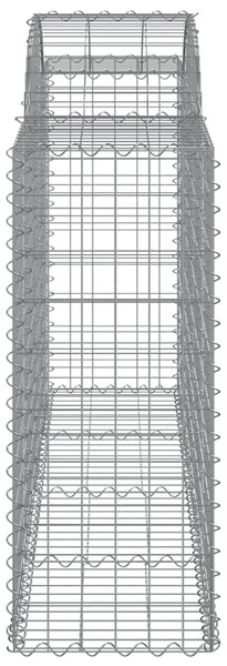 VidaXL Συρματοκιβώτια Τοξωτά 3 τεμ. 200x50x100/120 εκ. Γαλβαν. Ατσάλι