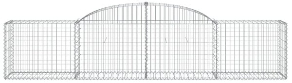 VidaXL Συρματοκιβώτια Τοξωτά 4 τεμ. 300x50x60/80 εκ. Γαλβαν. Ατσάλι