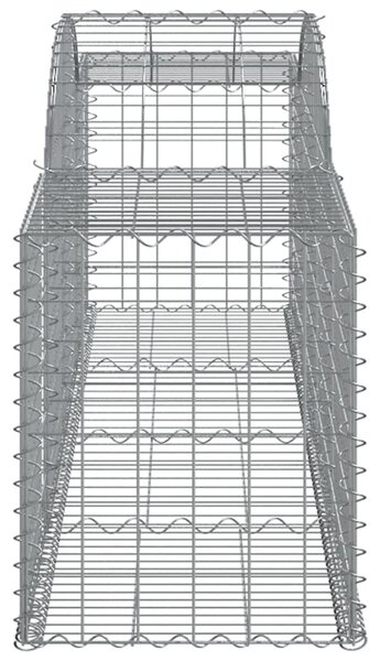 VidaXL Συρματοκιβώτια Τοξωτά 4 τεμ. 300x50x60/80 εκ. Γαλβαν. Ατσάλι