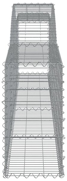 VidaXL Συρματοκιβώτια Τοξωτά 6 τεμ. 400x30x60/80 εκ. Γαλβαν. Ατσάλι