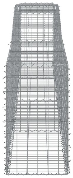 VidaXL Συρματοκιβώτιο Τοξωτό 400x50x80/100εκ. από Γαλβανισμένο Χάλυβα