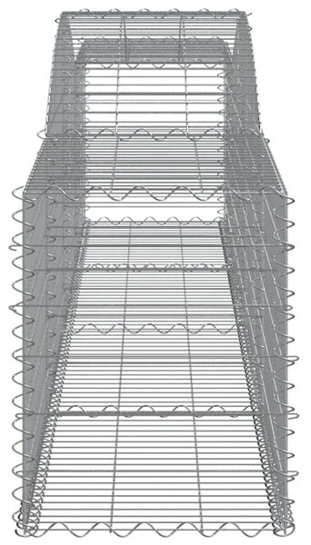 VidaXL Συρματοκιβώτια Τοξωτά 3 τεμ. 400x50x60/80 εκ. Γαλβαν. Ατσάλι