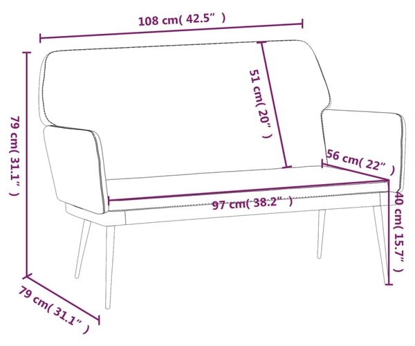 VidaXL Πάγκος Ανοιχτό Γκρι 108 x 79 x 79 εκ. Βελούδινος