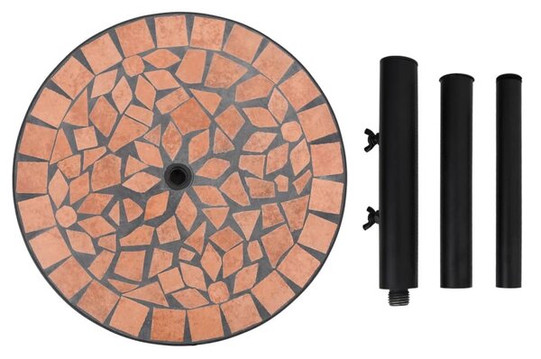 VidaXL Βάση Ομπρέλας Στρογγυλή Τερακότα 12 κιλών