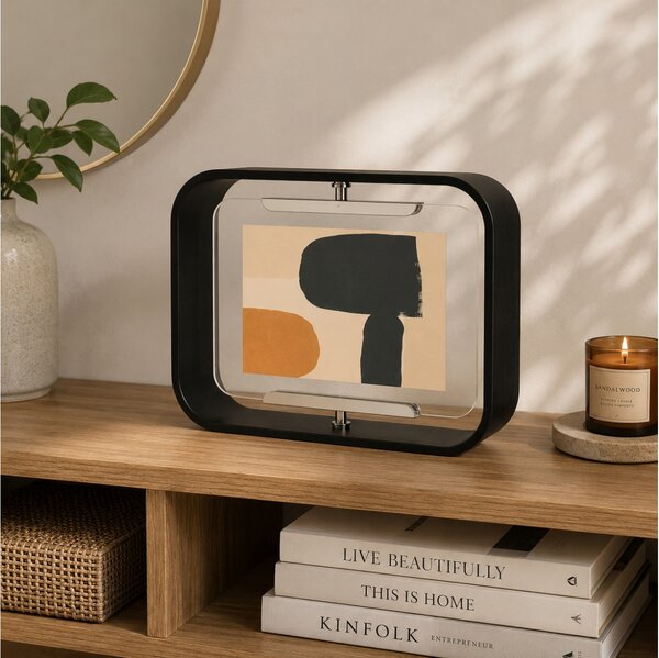 Κορνίζα Bellwood Umbra 2 όψεων, με διαστάσεις 16x5x22cm και διαστάσεις φωτογραφίας 10x15cm - Black