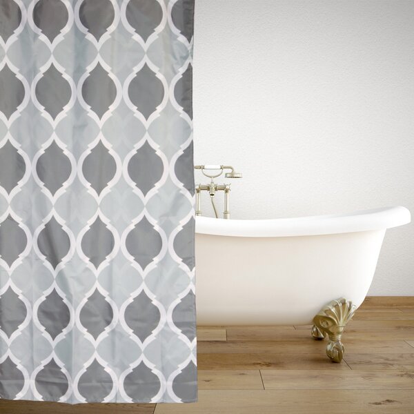 Κουρτίνα Μπάνιου (180x180) Με Κρίκους San Lorentzo Rustic Grey