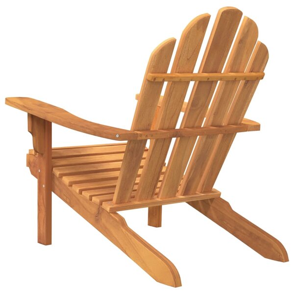 VidaXL Καρέκλες Κήπου Adirondack 2 τεμ. 79x95x92 εκ. Μασίφ Ξύλο Teak