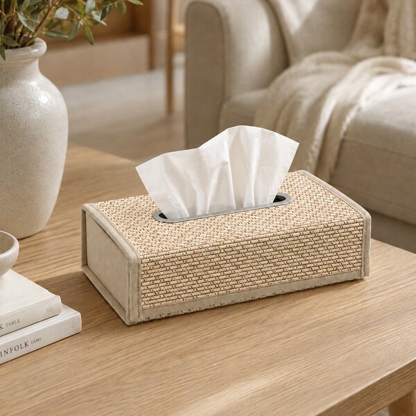 Θήκη Για Χαρτομάντηλα (26x14x8) F-V Stemy Beige 220337B