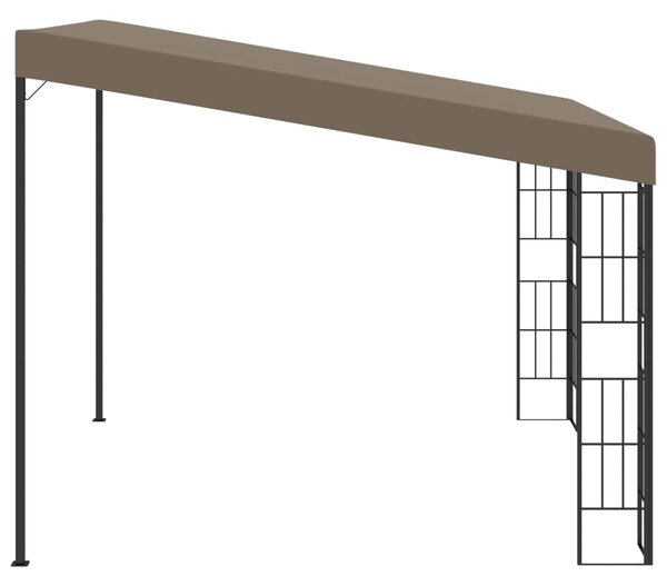 VidaXL Κιόσκι Επιτοίχιο Taupe 3 x 3 μ. Υφασμάτινο