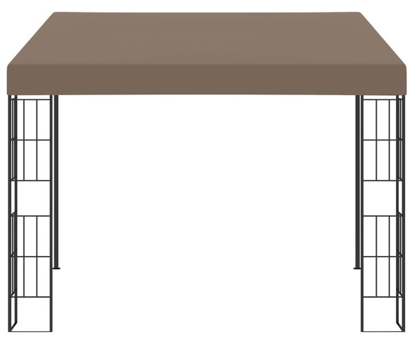 VidaXL Κιόσκι Επιτοίχιο Taupe 3 x 3 μ. Υφασμάτινο