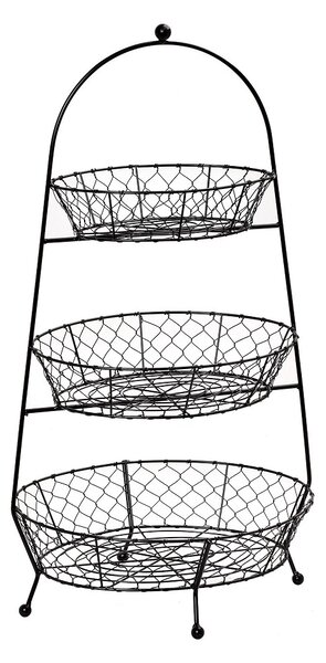 Φρουτιέρα 3όροφη Μεταλλική 34x26x65εκ. ESPIEL TAK227
