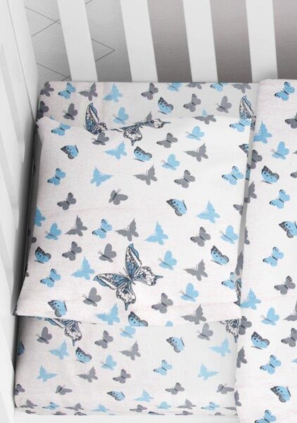 Μαξιλαροθήκη Φάκελος Βαμβακερή Bebe 35x45εκ. Butterfly 56 Sky Blue Dimcol