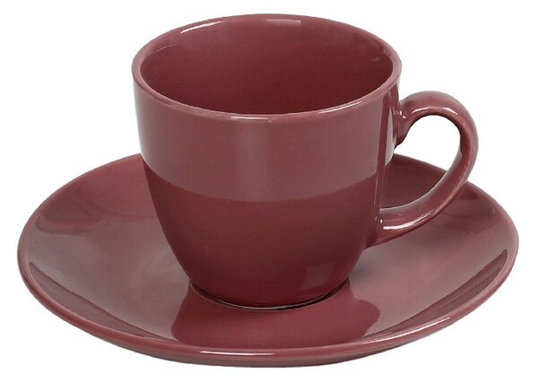 Φλυτζάνι Με Πιατάκι Espresso Stoneware Essentials ESPIEL 90ml OWD101K6