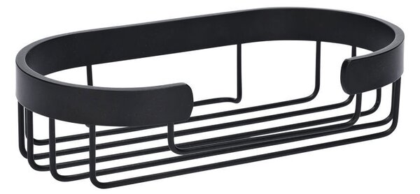 Ραφιέρα Μπάνιου (25x13x6.5) Estia Stance Ίσια Μαύρη 02-28480