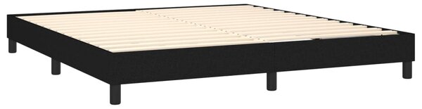 VidaXL Κρεβάτι Boxspring με Στρώμα Μαύρο 160x200 εκ. Υφασμάτινο