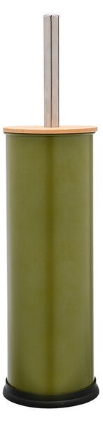 Πιγκάλ Τουαλέτας Μεταλλικό-Bamboo Olive Green Essentials Estia 38εκ. 02-15138