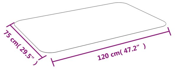 VidaXL Προστατευτικό Δαπέδου για Laminate Δάπεδο ή Χαλί 75 x 120 εκ