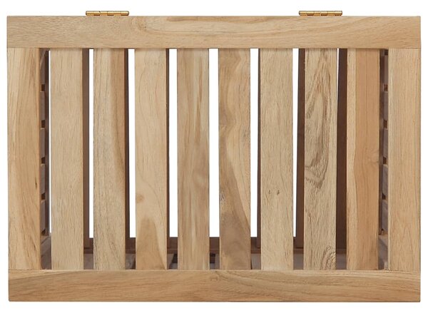 VidaXL Καλάθι Άπλυτων 50x35x60 εκ. από Μασίφ Ξύλο Teak