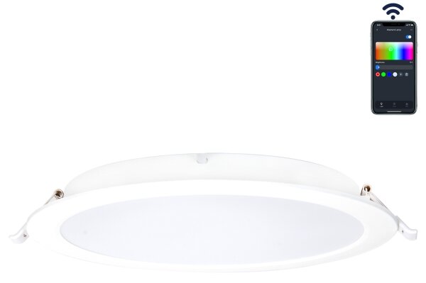 Aigostar - LED RGBW Χωνευτό φωτιστικό μπάνιου LED/18W/230V 2700-6500K IP44