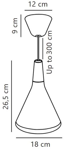 DFTP by Nordlux - Κρεμαστό φωτιστικό οροφής NORI 1xE27/60W/230V