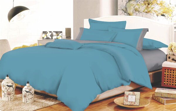 Σετ Σεντόνια Φάσα Polycotton Μονά 160x240εκ. Dolphin Blue-Grey Komvos Home 7000009-31