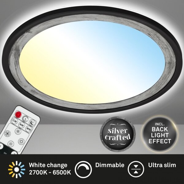 Brilo - LED Dimmable φωτιστικό οροφής SLIM LED/22W/230V 2700-6500K + RC