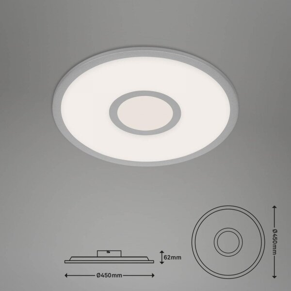 Brilo -LED RGB dimmable φωτιστικό οροφής CENTRO LED/24W/230V Wi-Fi Tuya + RC