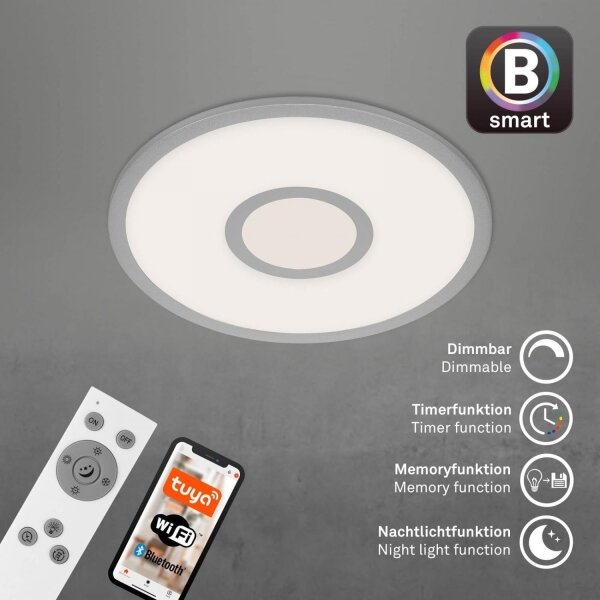 Brilo -LED RGB dimmable φωτιστικό οροφής CENTRO LED/24W/230V Wi-Fi Tuya + RC