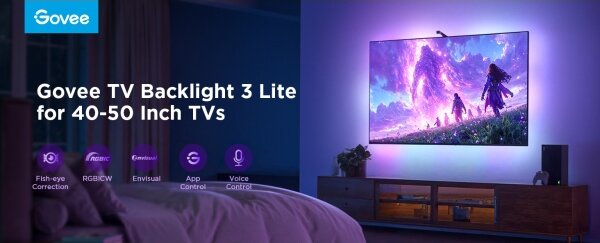 Govee - TV Backlight 3 Lite TV 40-50" SMART LED οπίσθιος φωτισμός RGBICW Wi-Fi IP67 +RC