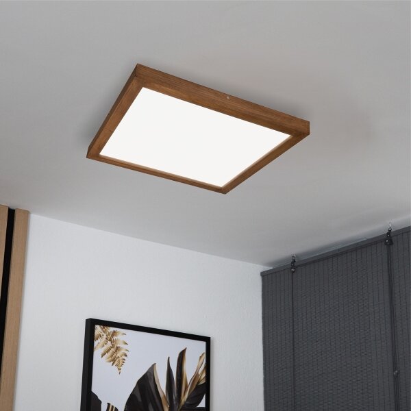 Brilagi-LED Φωτιστικό dimming WOODY FRAME LED/50W/230V δρυς 60x60 cm IP44 + RC