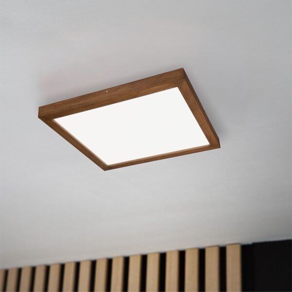 Brilagi-LED Φωτιστικό dimming WOODY FRAME LED/50W/230V δρυς 60x60 cm IP44 + RC