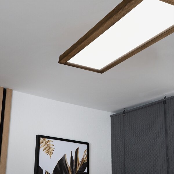 Brilagi-LED Φωτιστικό dimming WOODY FRAME LED/50W/230V δρυς 120x30 cm IP44 +RC