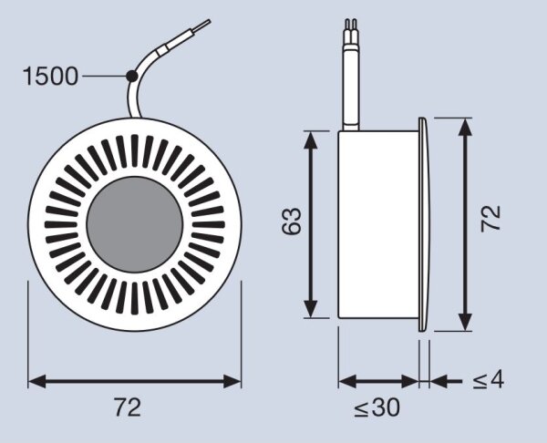 Osram - Χωνευτό Φωτιστικό LED TRESOL LED/4,5W/230V χρώμιο