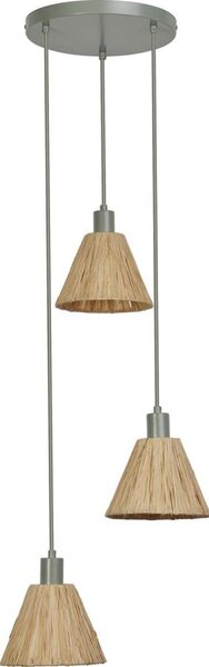 Ledvance - Κρεμαστό φωτιστικό οροφής DECOR RAFFIA 3xE27/15W/230V ίνες raffia